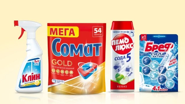 Кэшбек 15% за покупку Сомат, Пемолюкс, Бреф или Клин в Ленте